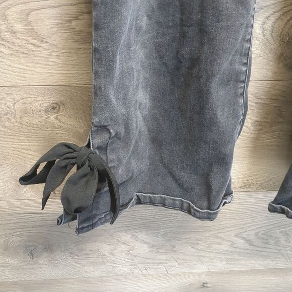 Lane Bryant Kick Tie Stretchy Ankle Jeans Women's Plus Size 28 - Picture 5 of 8